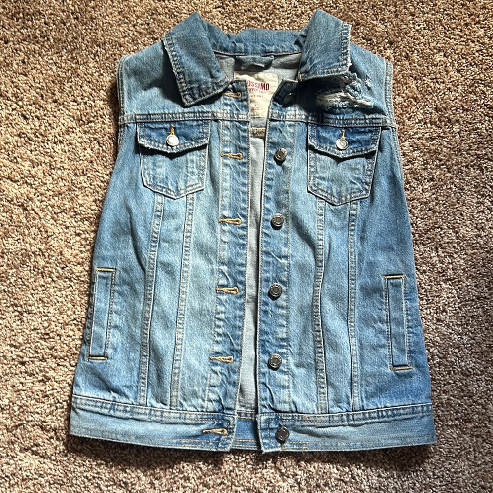 Mossimo Supply Co Denim Sleeveless Vest